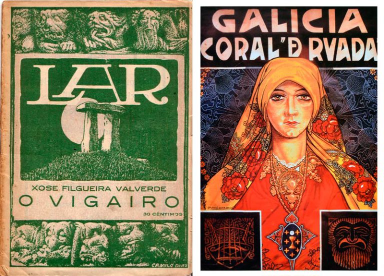 Cuberta da revista Lar e cartel para a Coral De Ruada, por Camilo Díaz Baliño Cuberta da revista Lar e cartel para a Coral De Ruada, por Camilo Díaz Baliño